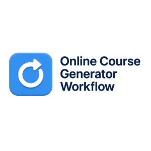 online course generator workflow